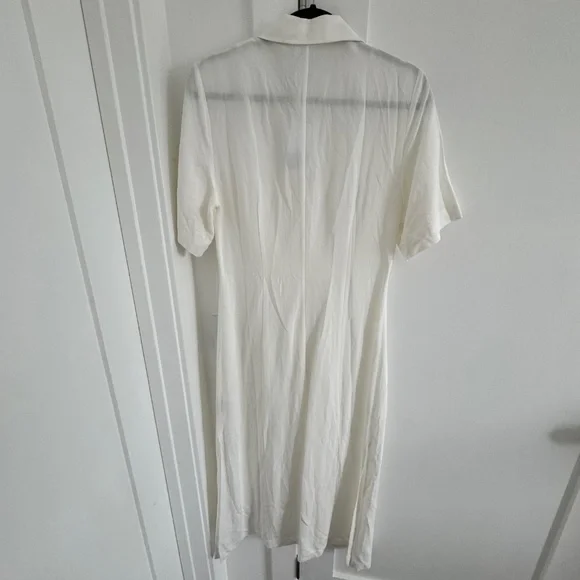 NWT & Other Stories Stockholm Atelier | Shell Button Shirt Midi Dress White - Picture 9 of 10
